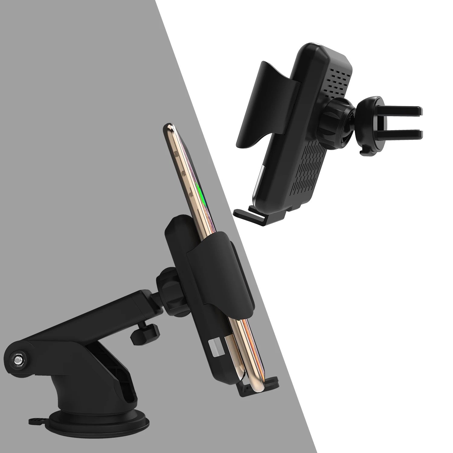 Qi Fast Wireless Charger Car Mount iPhone Holder Automatic B-SPIN PTY LTD