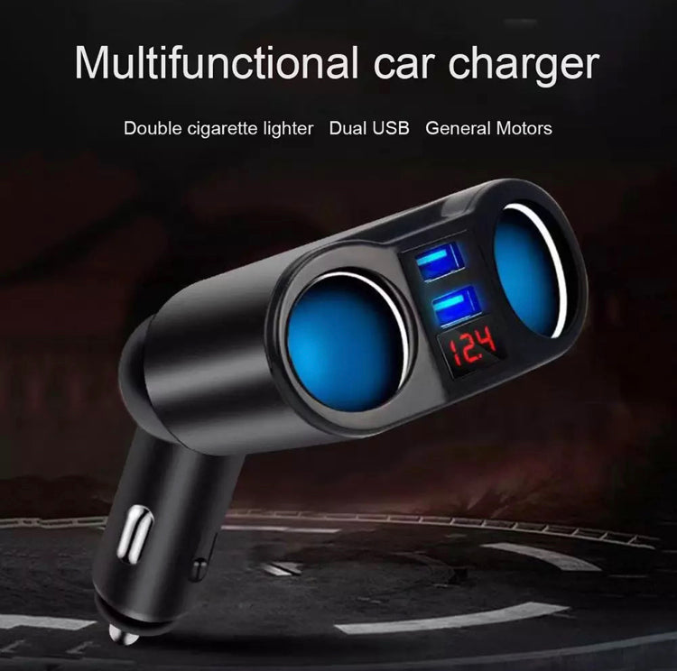 Car Charger Cigarette Lighter Double Power Adapter Socket Splitter – Mobile  Accessories B-SPIN