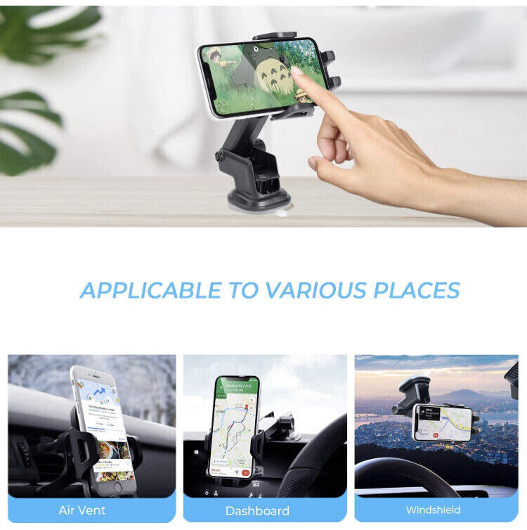 Automatic Clamping 15W Wireless Car Fast Charger Mount Air Vent Phone Holder
