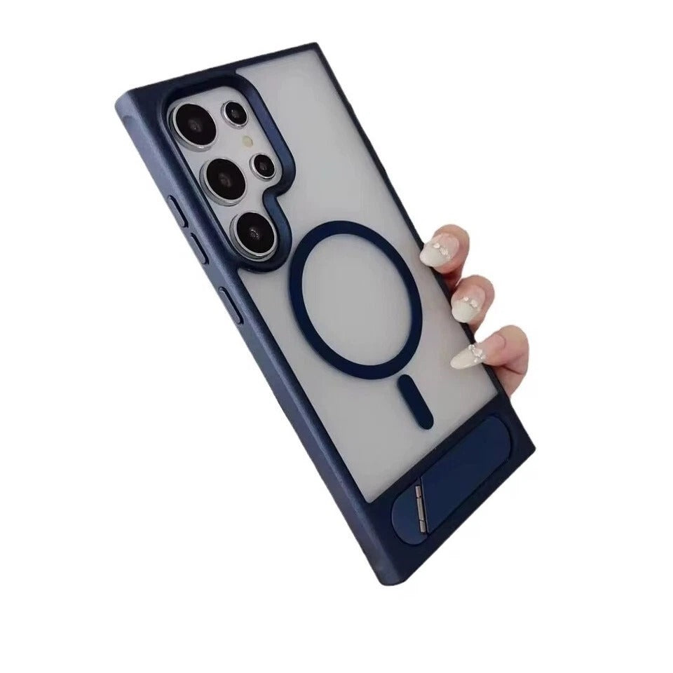 For Samsung Galaxy S26 S25 Ultra + MagSafe Case Stand Magnetic Shockproof Cover