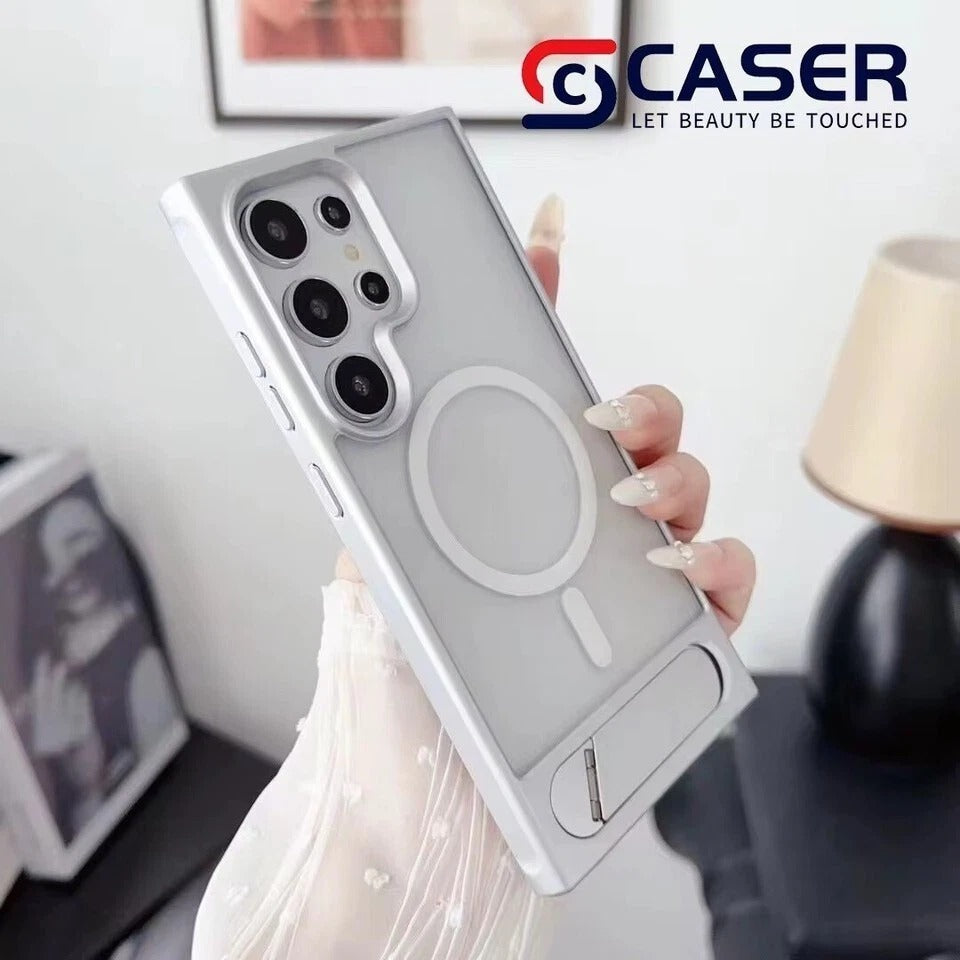 For Samsung Galaxy S26 S25 Ultra + MagSafe Case Stand Magnetic Shockproof Cover
