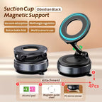 360 Foldable Vacuum Strong Magnetic MagSafe Phone Holder Suction Car Stand Mount