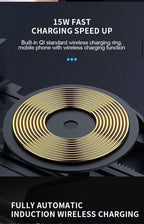 Automatic Clamping 15W Wireless Car Fast Charger Mount Air Vent Phone Holder