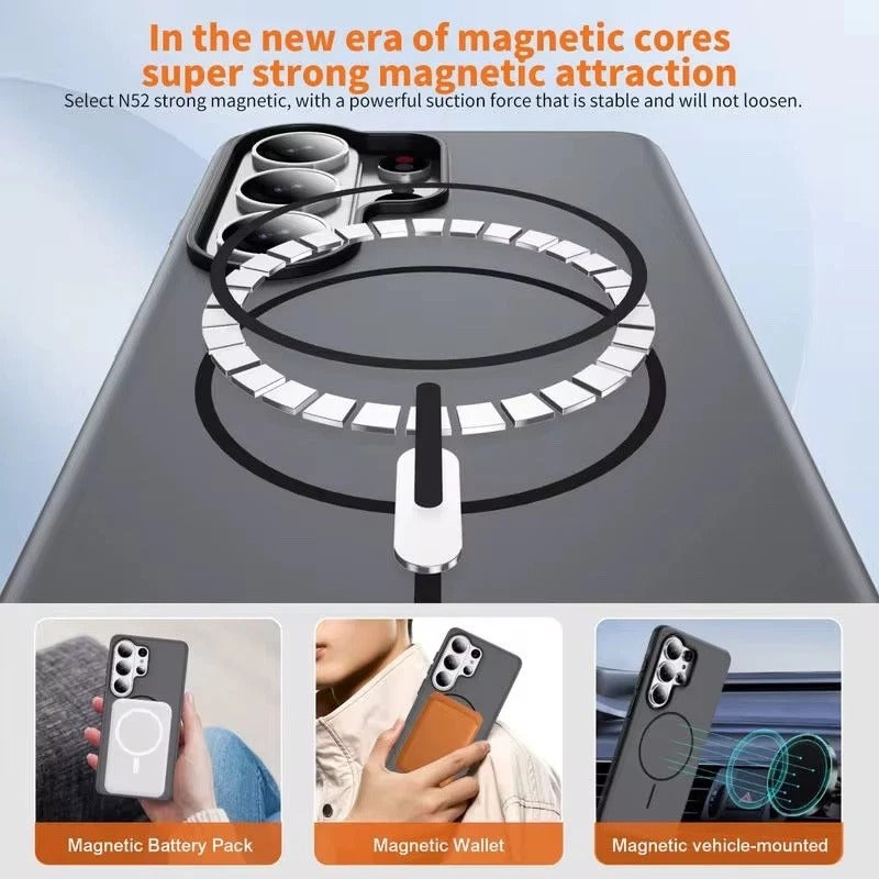 MagSafe Case for Samsung Galaxy S26 + Ultra Magnetic Matte Shockproof Slim Cover