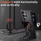 For Samsung S26 Ultra Case 360° Rotatable Ring Stand MagSafe Military Shockproof
