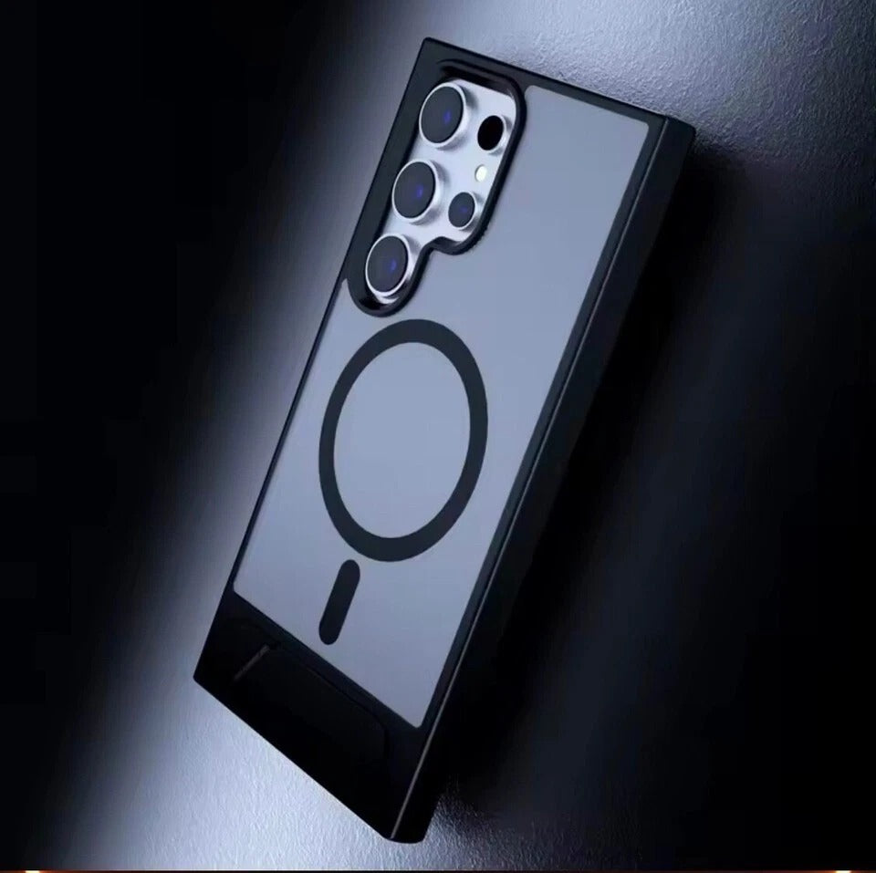 For Samsung Galaxy S26 S25 Ultra + MagSafe Case Stand Magnetic Shockproof Cover