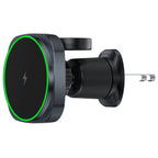 2 in 1 Magnetic 15W Wireless Car Charger For MagSafe for Apple Watch 11 10 9 iPhone 17 16 15 14 13