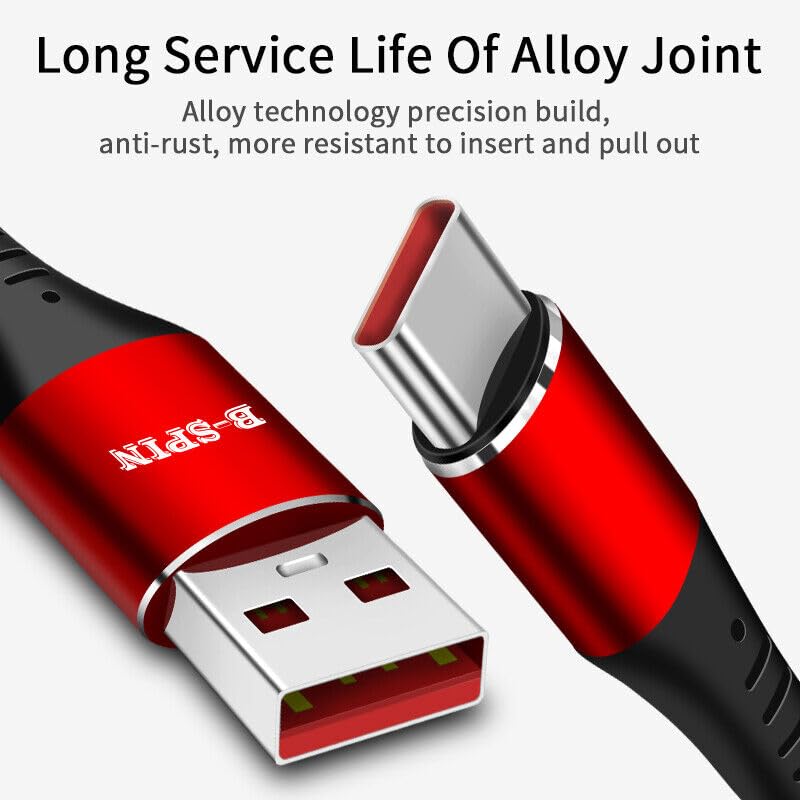 USB to Type C Charger 5A Fast Charging Data Cable for Samsung Huawei iPhone 17 16 15 Series