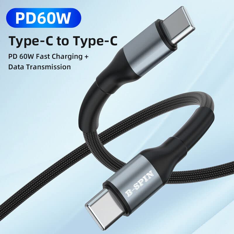 100W PD Type C to C Cable 5A Fast Charging Charger Cord for iPhone 17 16 15 Android