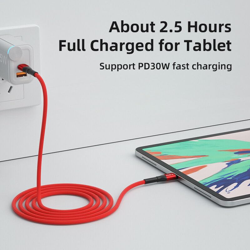 100W PD Type C to C Cable 5A Fast Charging Charger Cord for iPhone 17 16 15 Android