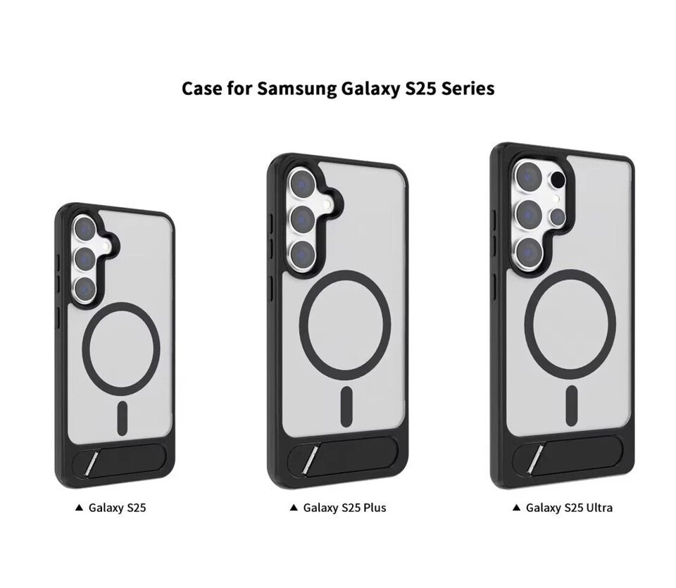 For Samsung Galaxy S26 S25 Ultra + MagSafe Case Stand Magnetic Shockproof Cover