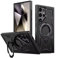 For Samsung S26 Ultra Case 360° Rotatable Ring Stand MagSafe Military Shockproof