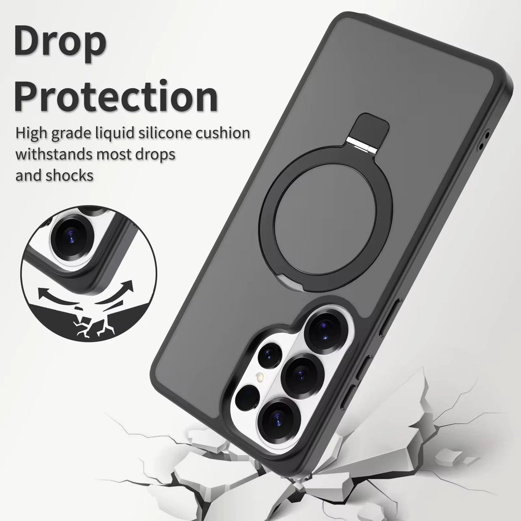 Magnetic Ring Stand Case Samsung Galaxy S26 S25 + Ultra MagSafe Slim Shockproof