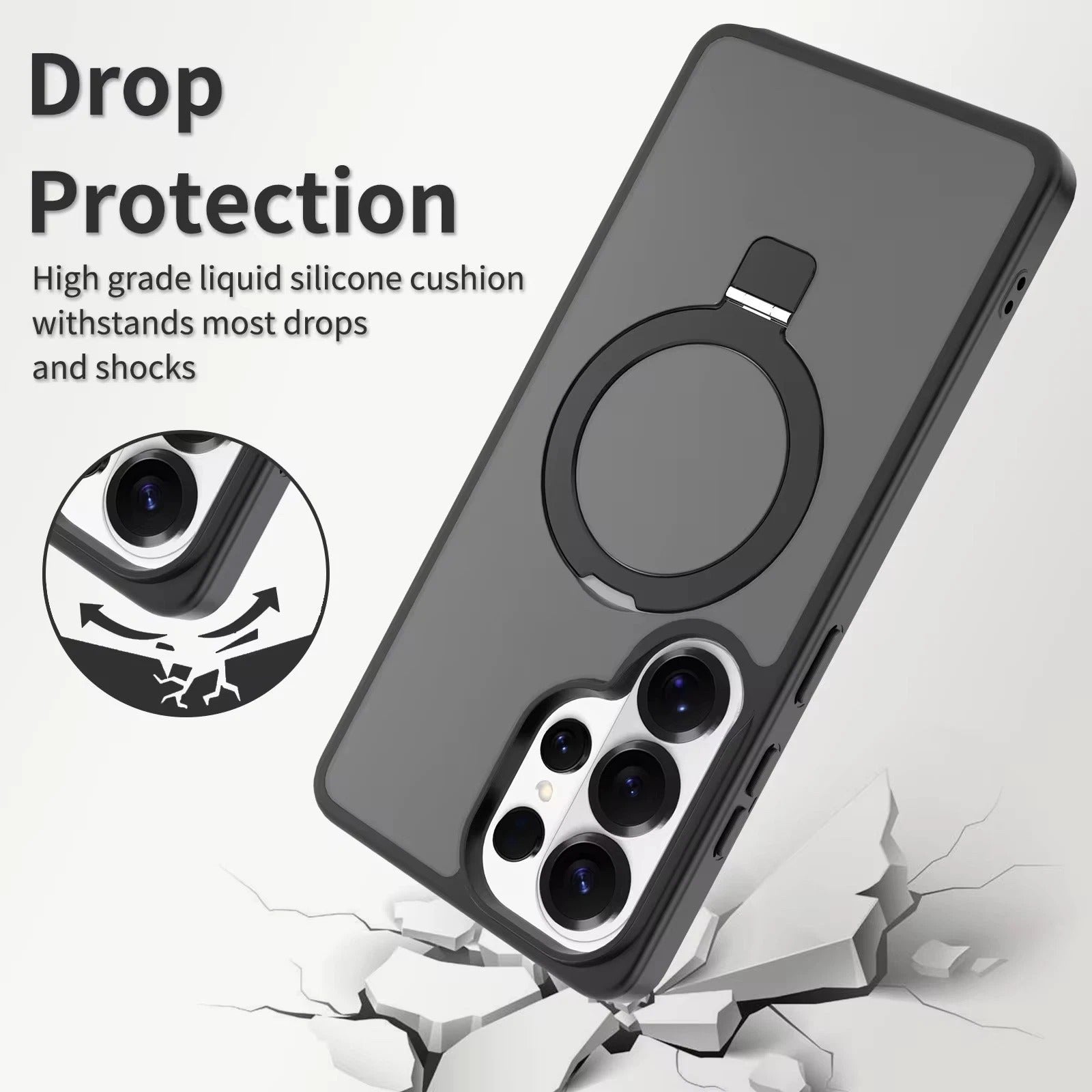 Magnetic Ring Stand Case Samsung Galaxy S26 S25 + Ultra MagSafe Slim Shockproof
