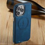 For Apple iPhone 17 16 15 14 Max 13 12 Leather Case MagSafe Magnetic Shockproof Cover