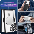 For Samsung S26 S25 S24 S23 S22 Ultra + Shockproof Clear MagSafe Magnetic Cover