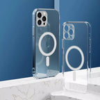 Magsafe Plating Magnetic Slim Cover For iPhone 17 16 15 14 Pro Max 13 12 11 Case Clear