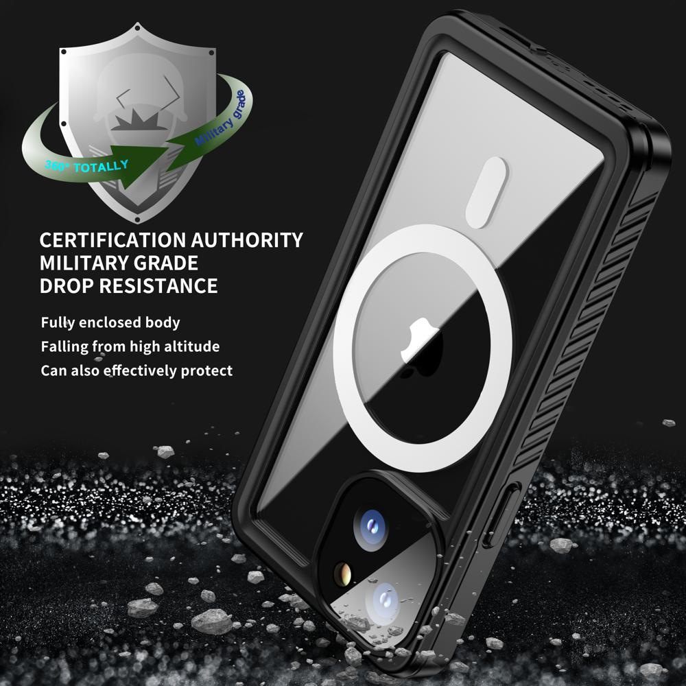 MagSafe Case For iPhone 15 14 13  Pro Max Waterproof Shockproof Heavy Duty Cover