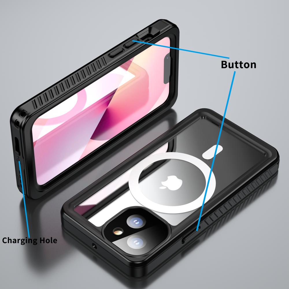 MagSafe Iphone 16 15 14 Pro Max Waterproof Shockproof Heavy Duty Magnetic Cover