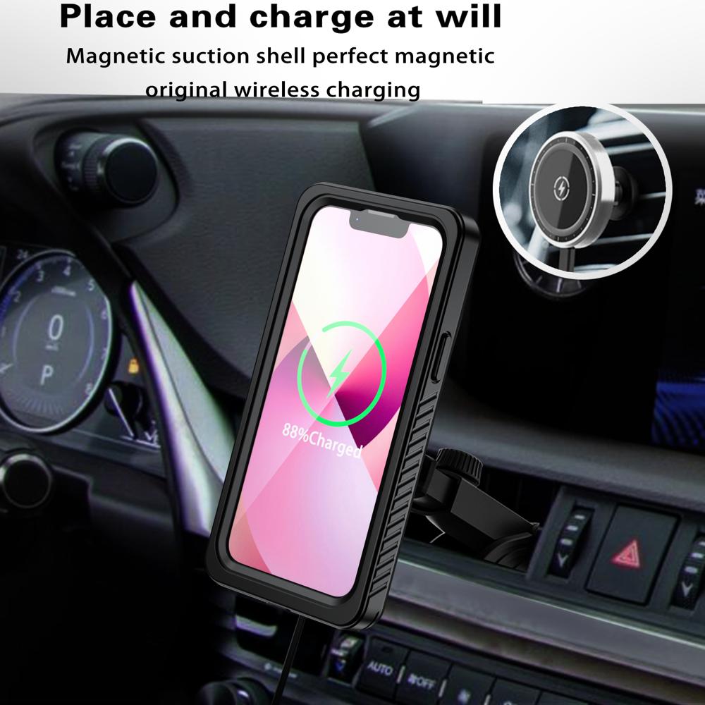MagSafe Iphone 16 15 14 Pro Max Waterproof Shockproof Heavy Duty Magnetic Cover