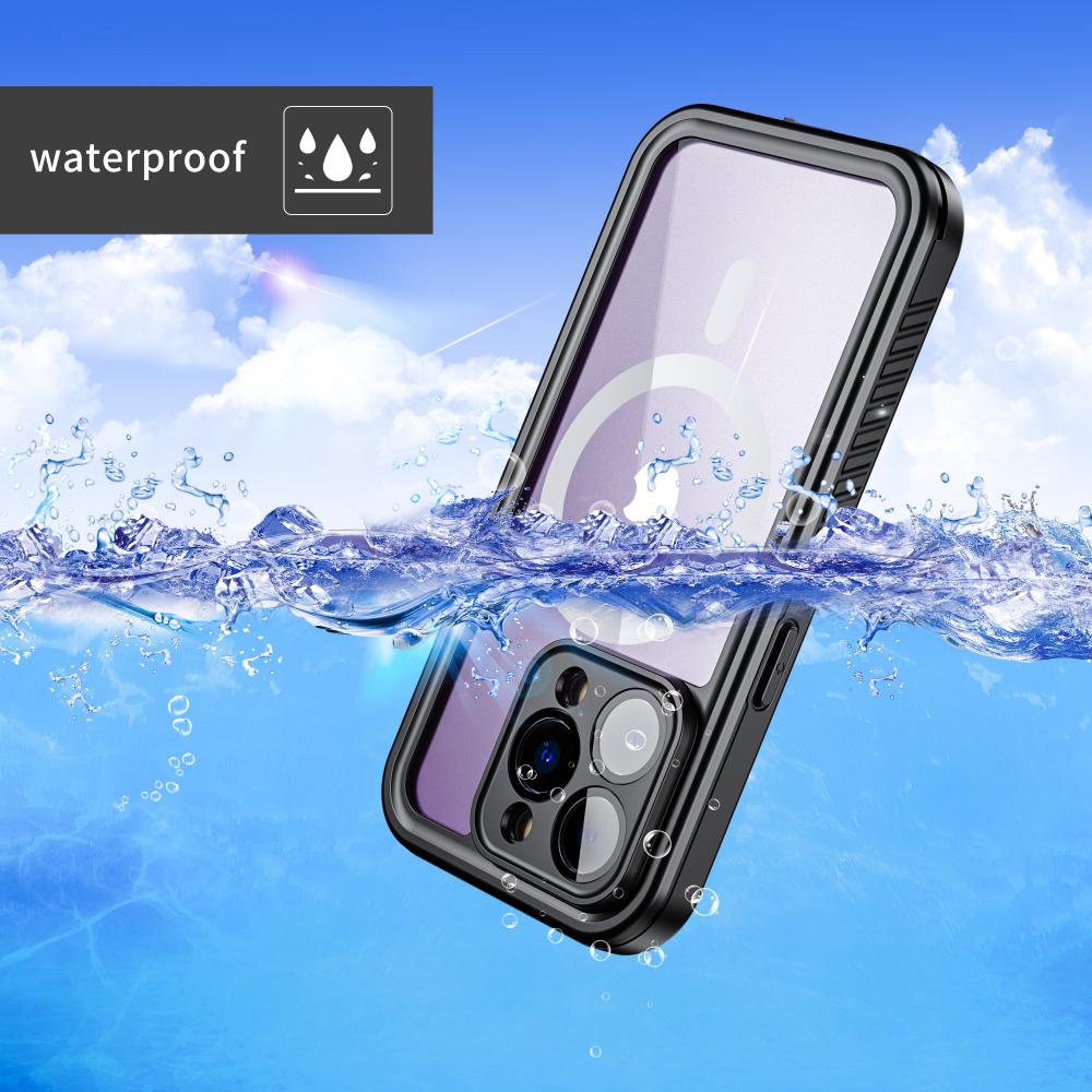 MagSafe Iphone 16 15 14 Pro Max Waterproof Shockproof Heavy Duty Magnetic Cover