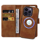 For iPhone 17 16 15 Pro max 14 plus 13 12 11 Case Detachable Wallet Cover magnetic