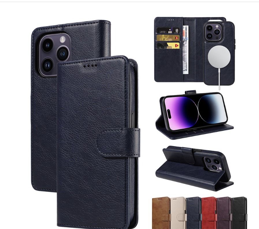 MagSafe iPhone 16 15 Pro max 14 plus 13 12 Case Detachable Wallet Cover magnetic