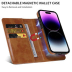 For iPhone 17 16 15 Pro max 14 plus 13 12 11 Case Detachable Wallet Cover magnetic