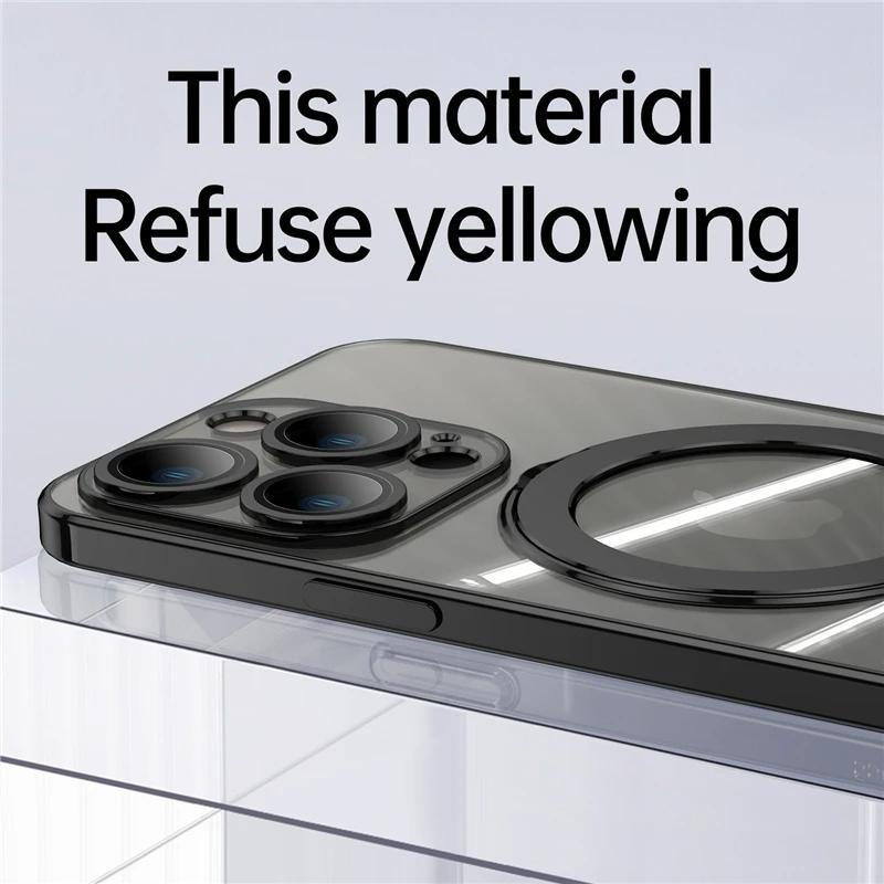 For MagSafe iPhone 16 15 14 13 12 Pro Max Magnetic Shockproof Phone Stand Ring Case