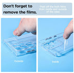 For Samsung S25 S24 S23 S22 S21 FE Ultra 5G Clear Back Case Shockproof Bumper Cover