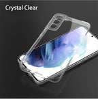 For Samsung S25 S24 S23 S22 S21 FE Ultra 5G Clear Back Case Shockproof Bumper Cover