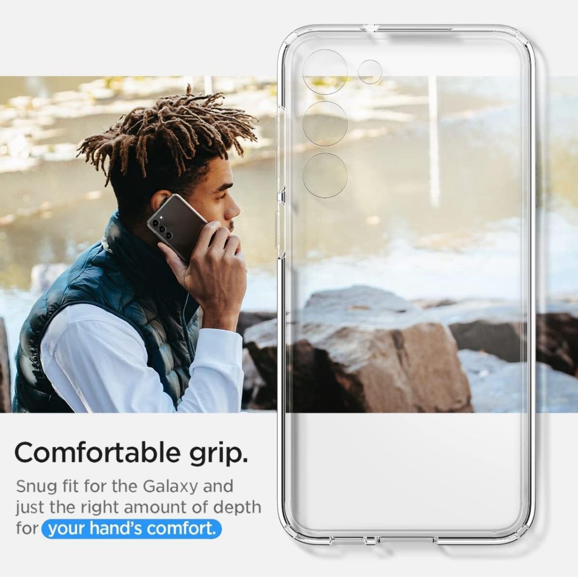 For Samsung S25 S24 S23 S22 S21 FE Ultra 5G Clear Back Case Shockproof Bumper Cover