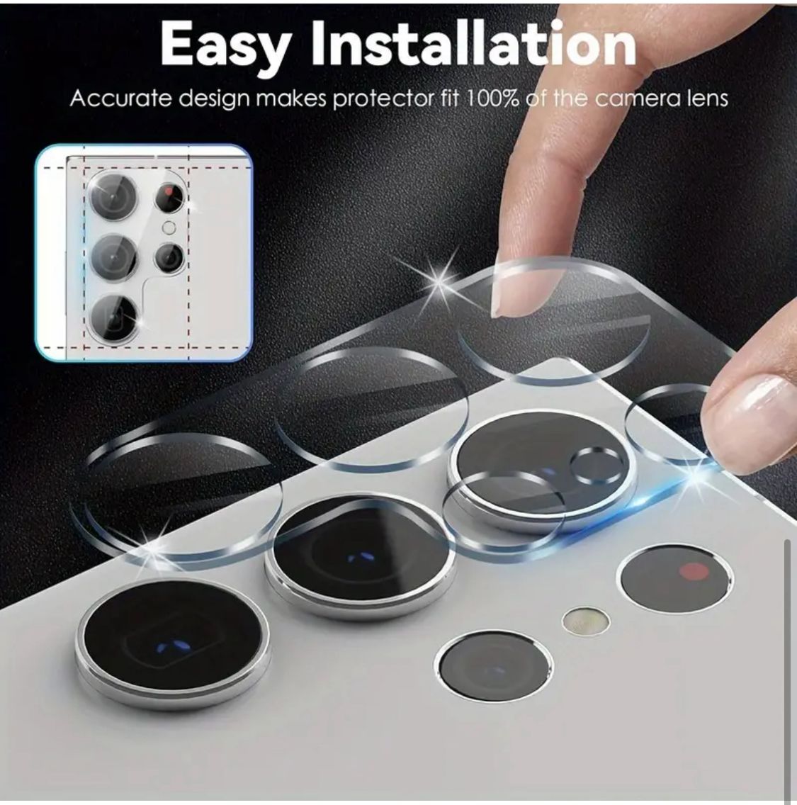 For Samsung Galaxy S24 S23 FE S22 S21 Plus Ultra Tempered Glass Screen And Camera Protector