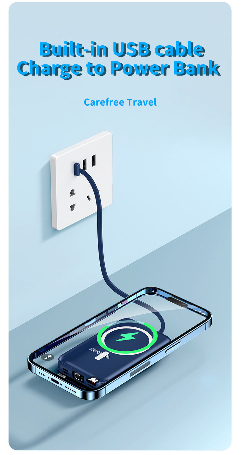 Magnetic Magsafe Power Bank  Wireless External Charger For iPhone 17 16 15 14 13