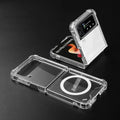 For Samsung Galaxy Z Flip Fold 7 6 5 Clear Case Shockproof Transparent Cover