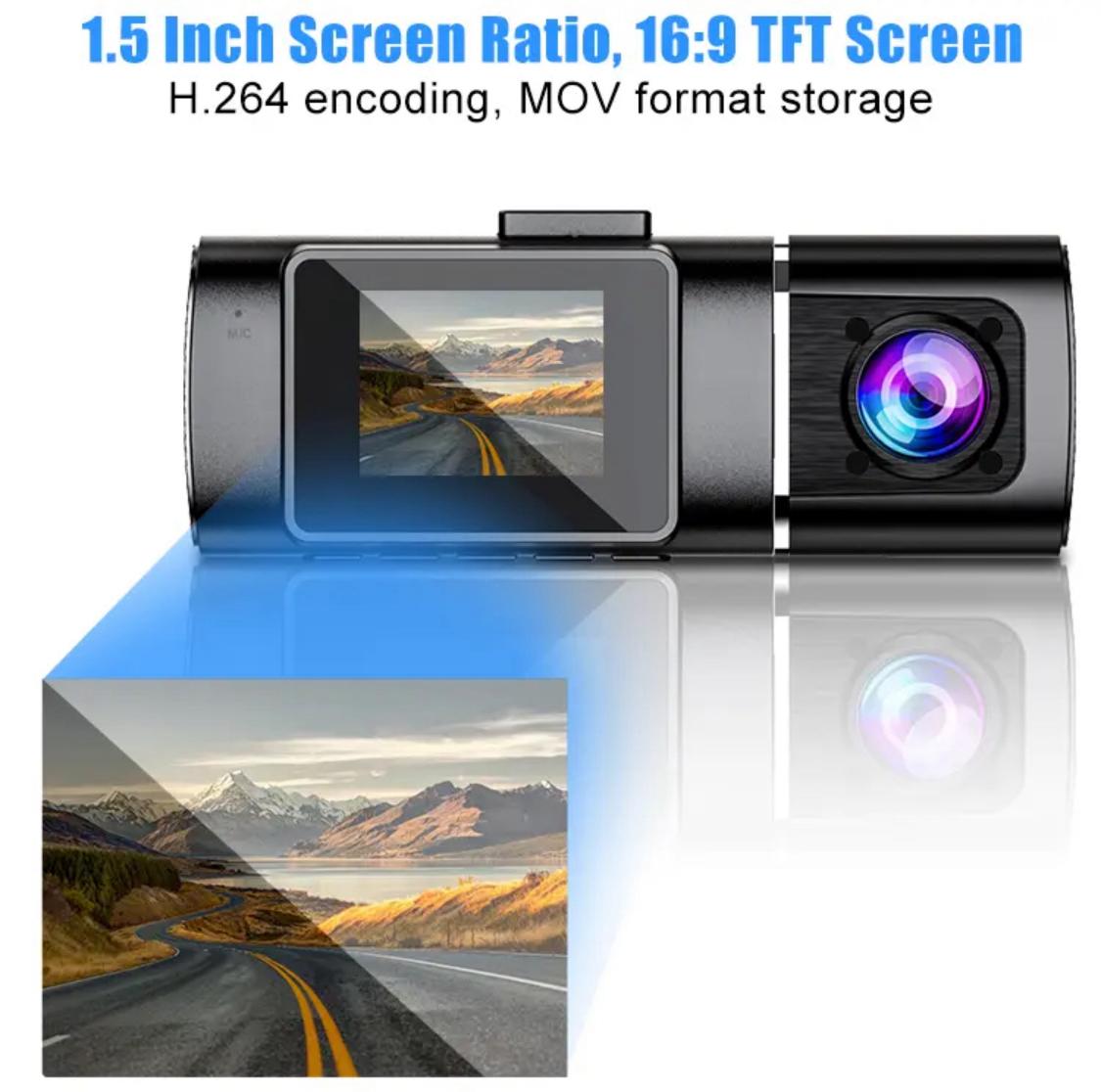 Dual Dash Cam FHD 4K 1080P WiFi Front and Inside Recorder  Uber 170 Wide with 64 GB High Speed SD Card Free