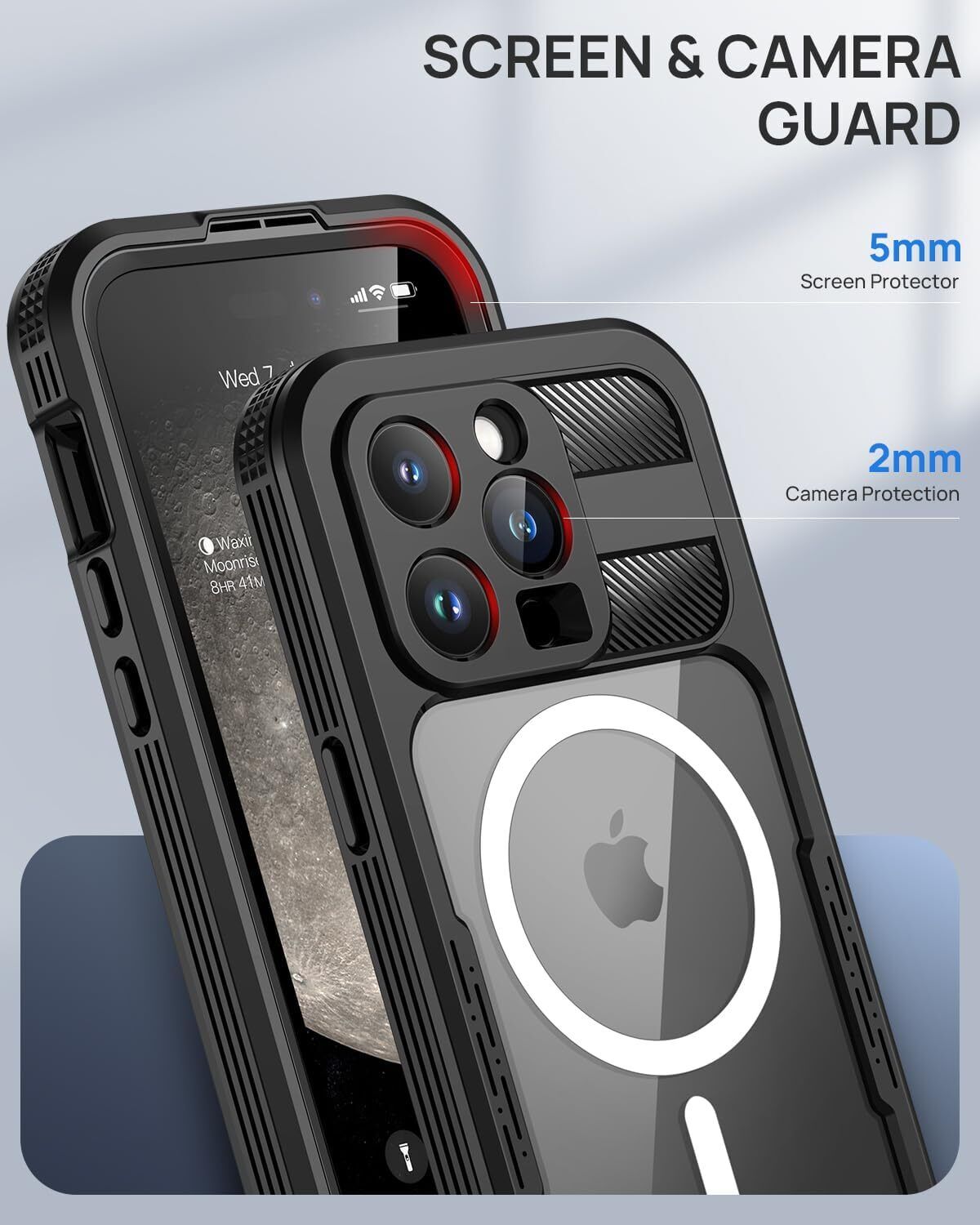 MagSafe Case For iPhone 15 14 13  Pro Max Waterproof Shockproof Heavy Duty Cover