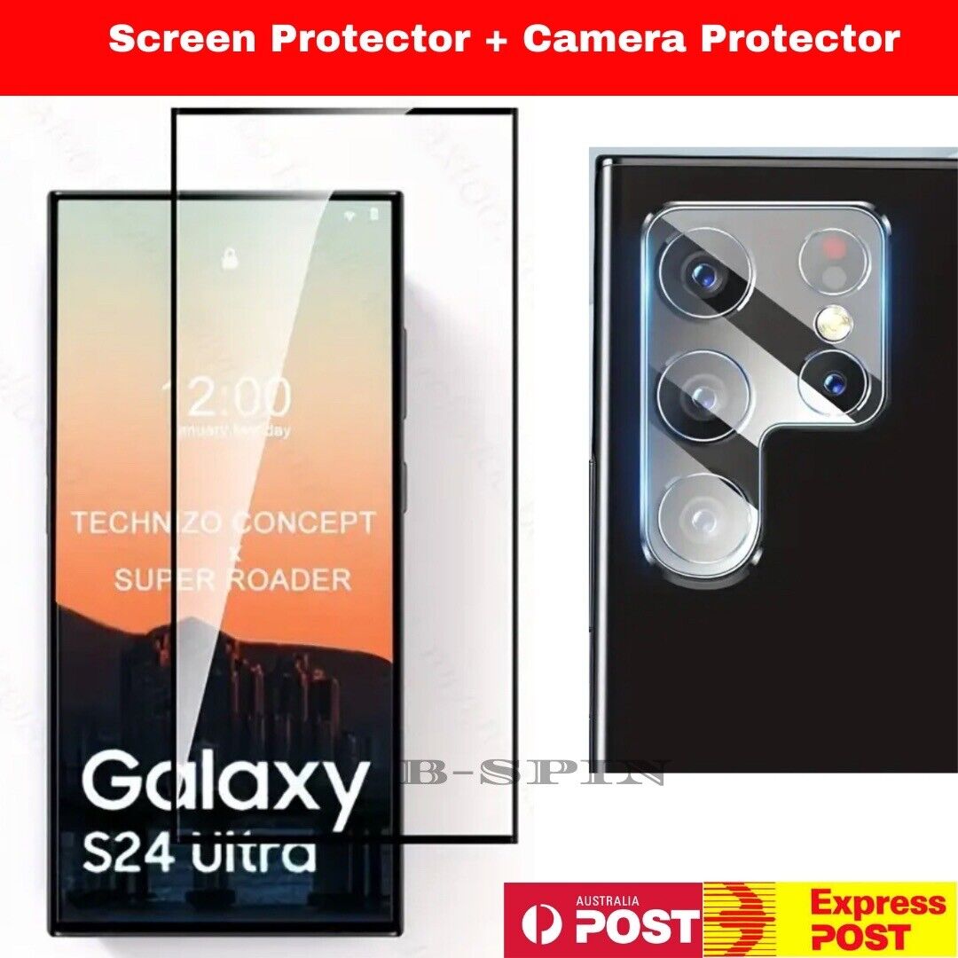 For Samsung Galaxy S24 S23 FE S22 S21 Plus Ultra Tempered Glass Screen Protector