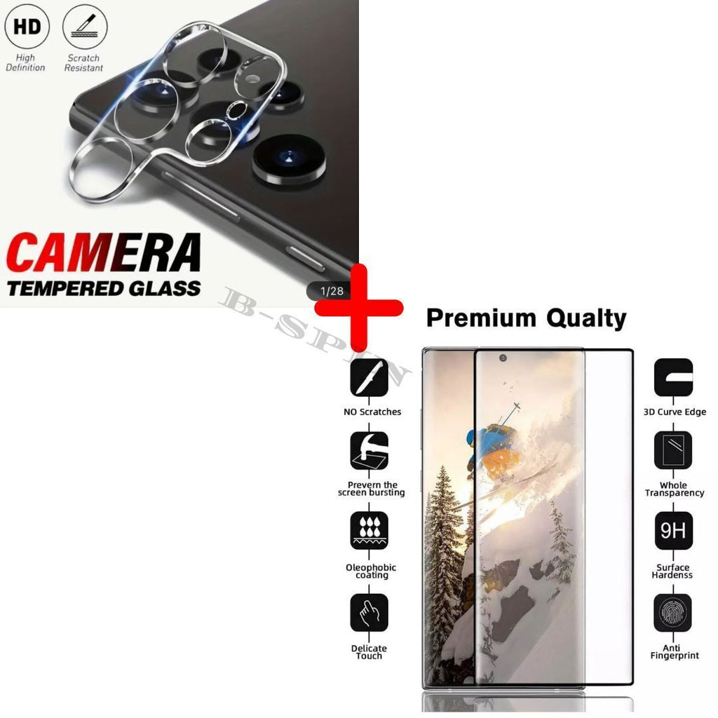For Samsung Galaxy S24 S23 FE S22 S21 Plus Ultra Tempered Glass Screen Protector