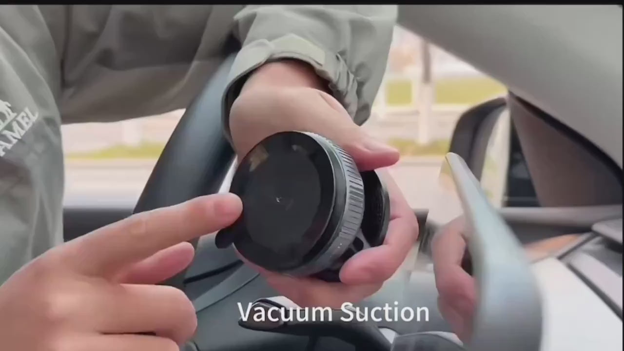 360 Foldable Vacuum Strong Magnetic MagSafe Phone Holder Suction Car Stand Mount