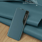 For Samsung Galaxy S25 S24 S23 S22 21 Ultra Plus 5G FE Smart Flip Leather Cover
