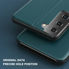 For Samsung Galaxy S25 S24 S23 S22 21 Ultra Plus 5G FE Smart Flip Leather Cover