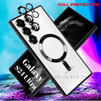 For Samsung S26 S25 S24 S23 S22 Ultra + Shockproof Clear MagSafe Magnetic Cover