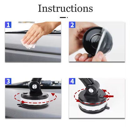 Universal Car Phone Holder Suction Cup Dashboard Phone Holder, Windscreen Phone Holder for IPhone 15 14 13 12 Samsung and Trucks