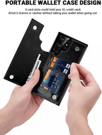 For Samsung S20 FE S21 S22 S23 Ultra Leather Stand Flip Wallet Case Magnet Cover - Mobile Accessories Shop B-SPIN