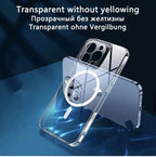 Magsafe Plating Magnetic Slim Cover For iPhone 17 16 15 14 Pro Max 13 12 11 Case Clear
