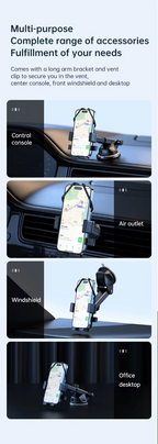 Universal Air Vent Hook Car Holder Mount Stand Bracket Mobile Phone Clip Cradle