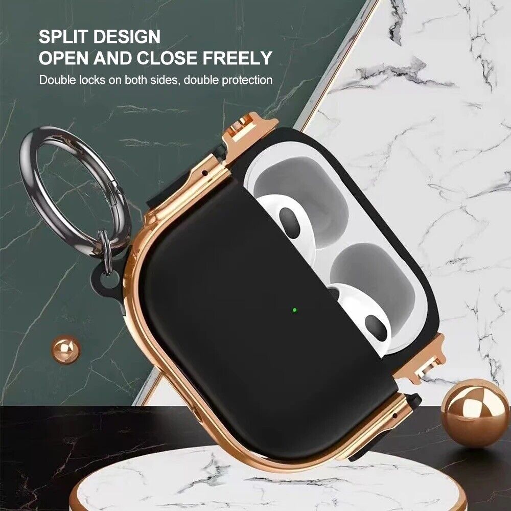 Shockproof Hard Silicone Cover Heavy Duty Armor for Apple Airpods 2 3 Pro Case - Mobile Accessories Shop B-SPIN