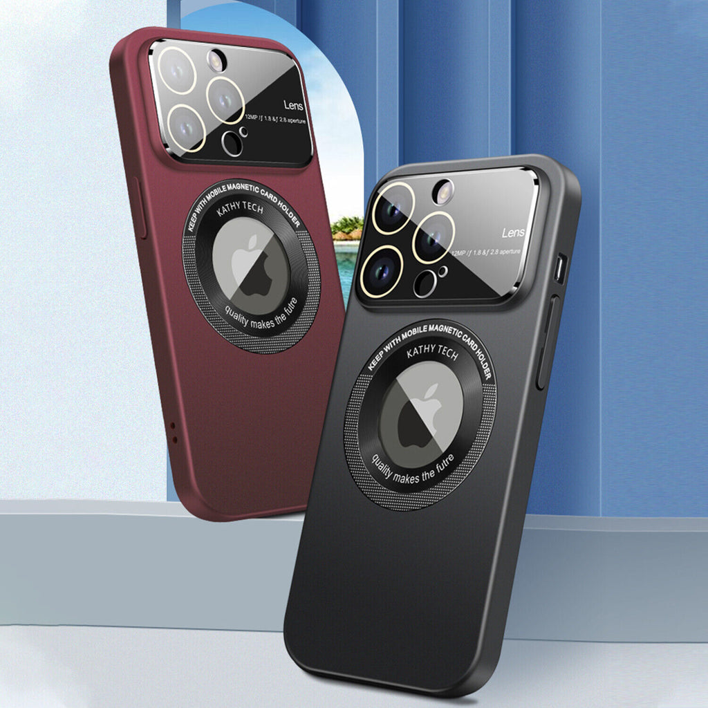 Magnetic magsafe Large Window Mirror Case For iphone 14 13 12 11 Pro Max - Mobile Accessories Shop B-SPIN