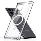 For Samsung Galaxy S26 S25 S24 Ultra FE Clear Shockproof Magnetic MagSafe Cover